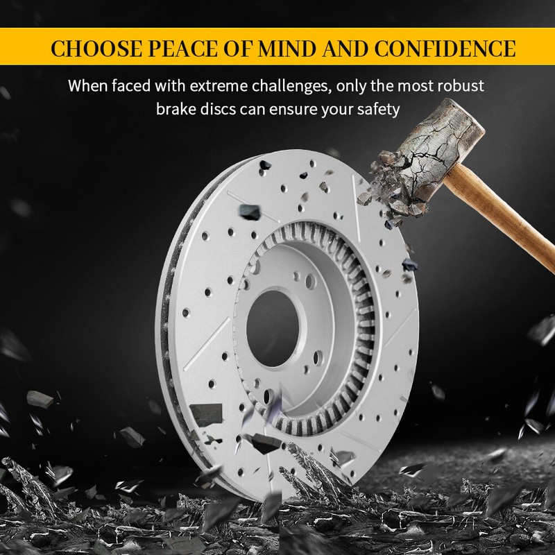 For Acura TL 2009 2010 2011 2012 2013 2014 Rear Drilled Disc Brake Rotors gallery