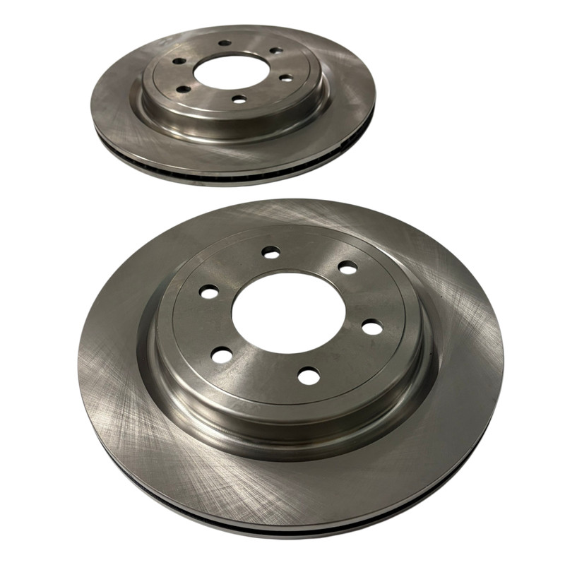Rear Brake Rotors Pads ML3Z2C026B Fit For Ford F-150 2021 AT Ceramic Brake Kit gallery