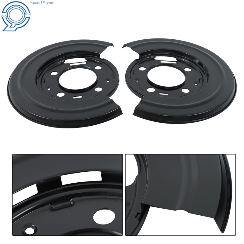 Pair Brake Dust Shield Backing Plates Rear 924-212 For Ford F-350 F-450 6.7L V8 gallery