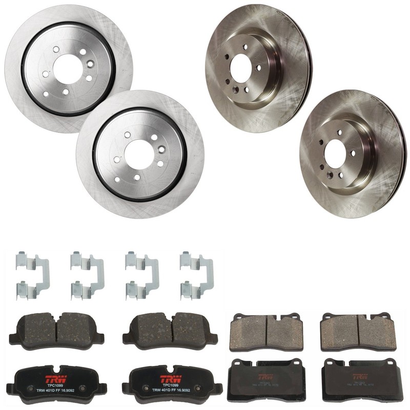 KIT-073024-6887 TRW Brake Disc and Pad Kits 4-Wheel Set Front & Rear