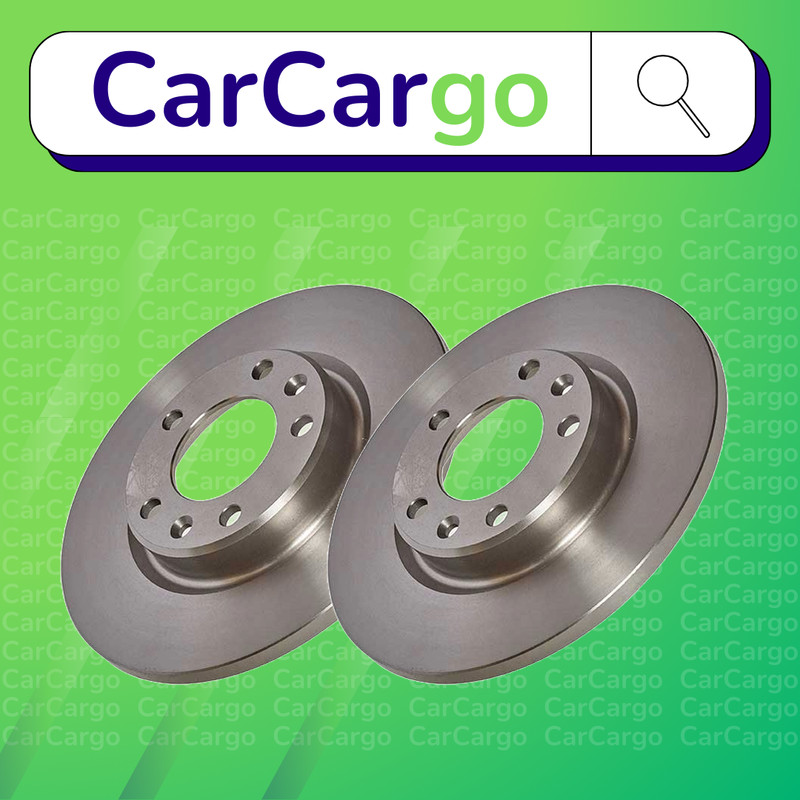 Premium Solid Rear Brake Discs Peugeot 308 1.2 THP 110 2013-2021 268 mm