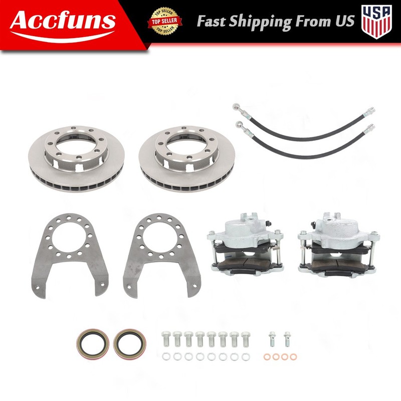 14 Bolt Complete Disc Brake Conversion Kit 10.5 SRW For GM 1973-1988 Disk Brakes