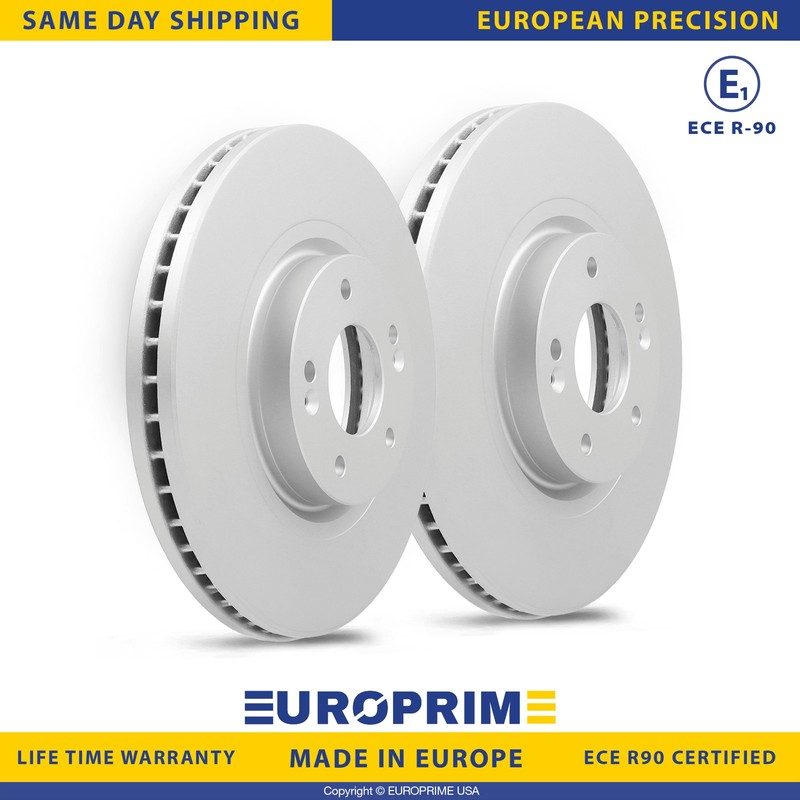 12.6 inch Front Disc Brake Rotors Set for 2015-2021 Kia Sedona Replacement