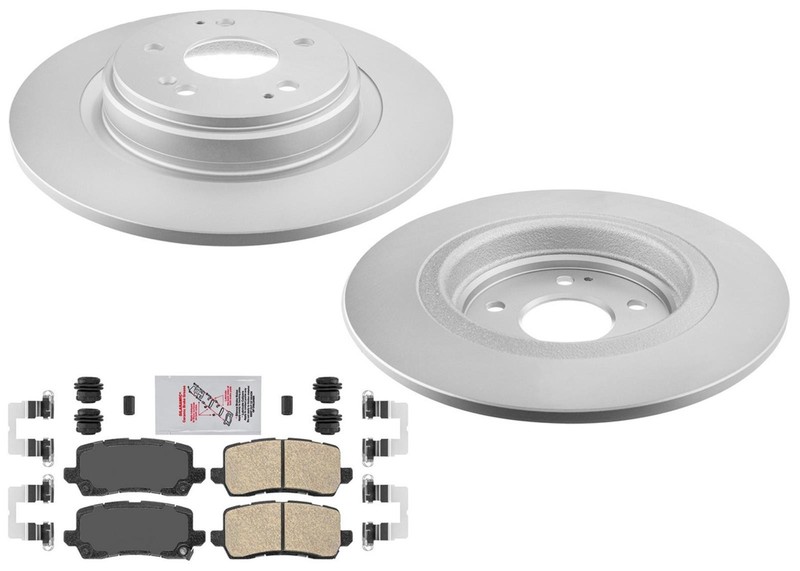 Rear Coated Disc Brake Rotors Disc Brake Pads Fits Acura MDX 2017 2018 2019 2020