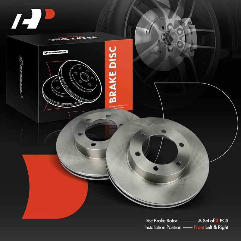 A-Premium 2Pcs New Front Disc Brake Rotor for Toyota Tundra 2000-2006 Sequoia gallery