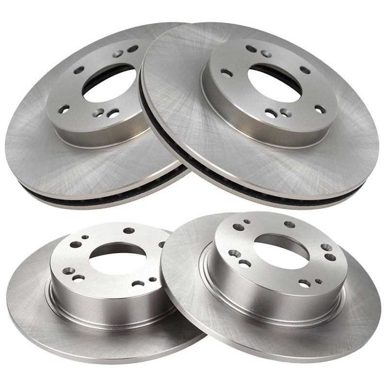 TRQ Front & Rear Disc Brake Rotor Kit for 03-07 Honda Accord New gallery