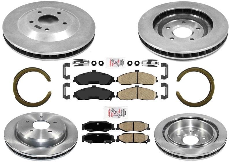 PRR Disc Brake Rotors AME Disc Brake Pads Parking For Chevrolet Corvette 97-04