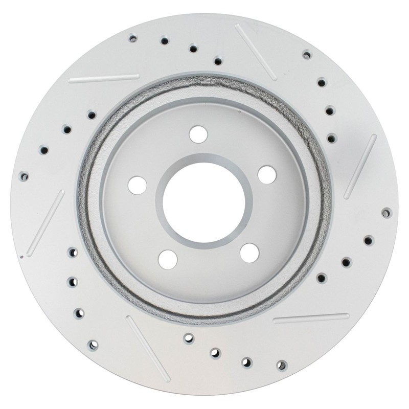 Performance Brake Rotor Drilled & Slotted G-Coated Rear Pair Kit New gallery