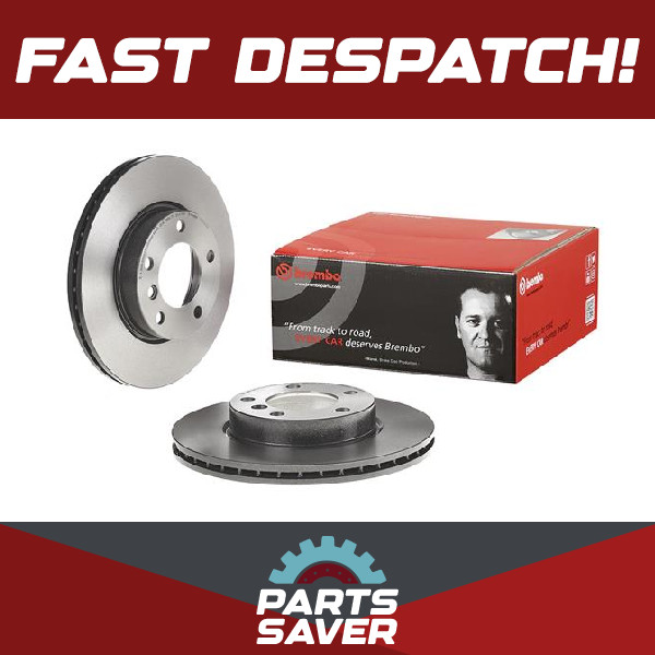 2x Brake Discs Pair Vented fits BMW Z3 E36 2.8 Front 96 to 00 286mm Set Brembo