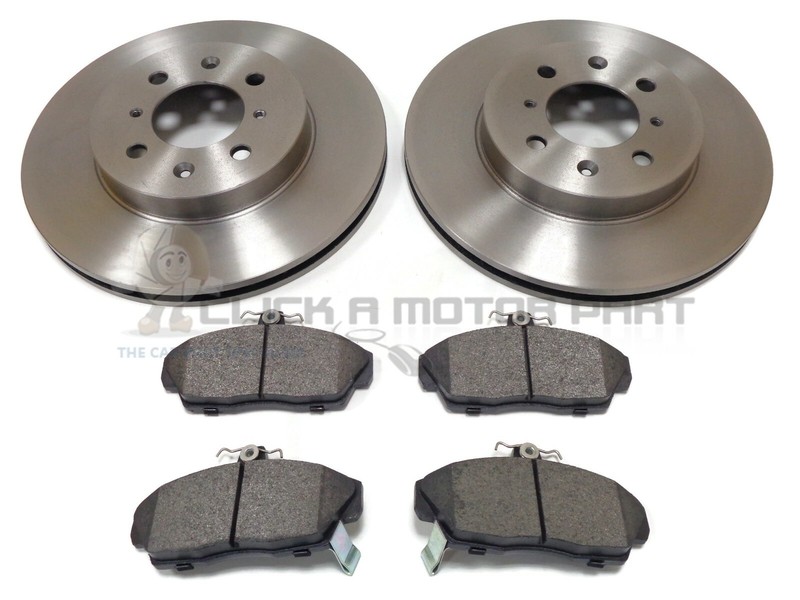 ROVER 200 400 MOST MODELS FRONT 2 BRAKE DISCS AND PADS SET NEW (VENTED DISCS)