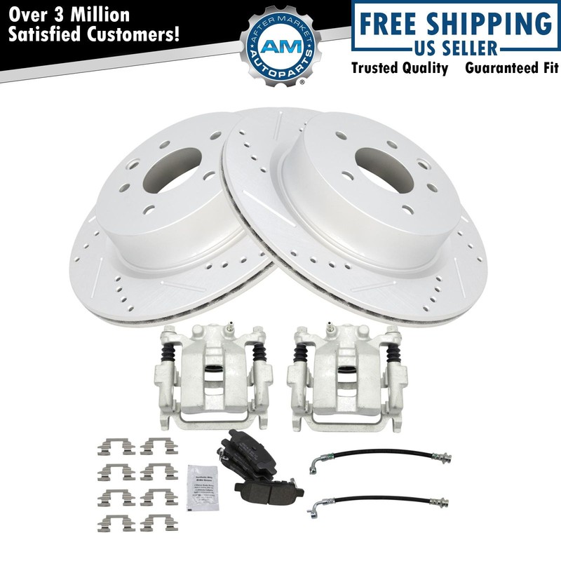 Performance Brake Pad & Rotor Kit Semi-Metallic Fits INFINITI