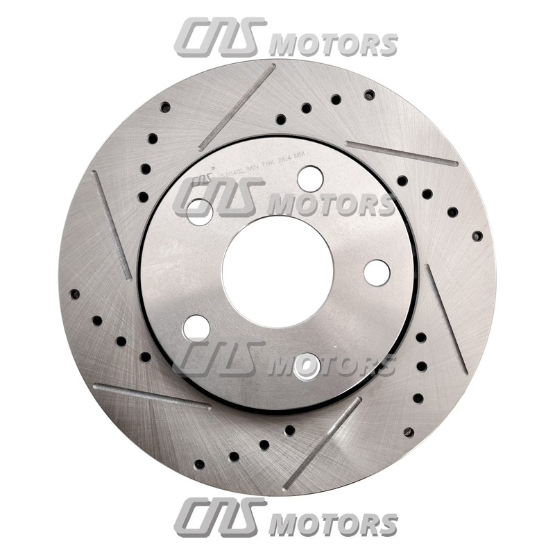 Front Drilled & Slotted Brake Rotors 53040 For Jeep Wrangler 2007-2017 gallery