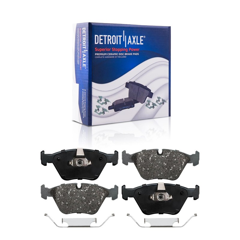 Front and Rear DRILLED Disc Rotors and Ceramic Brake Pads for 2004-2010 BMW X3 gallery
