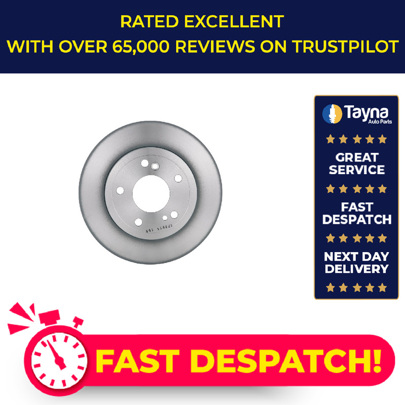 2x Brake Discs Pair Solid fits MERCEDES Rear 277.8mm Set Bosch A1244230512 New