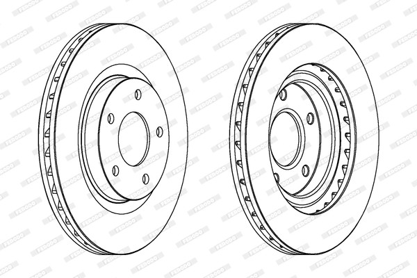 FERODO DDF1624C Brake Disc for CHRYSLER,CITROËN,DODGE,JEEP,MITSUBISHI,PEUGEOT gallery