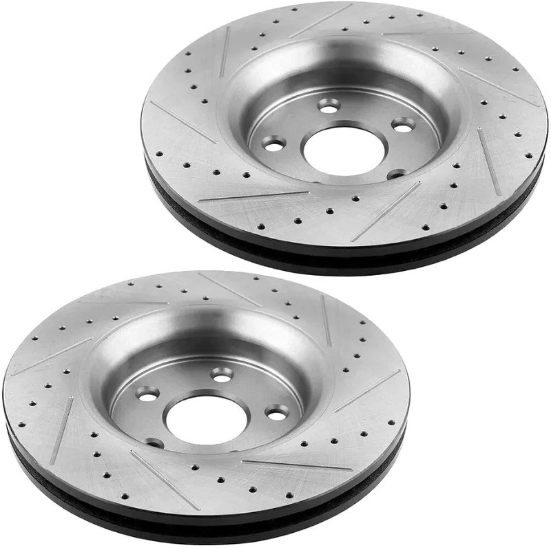 Rear Drilled Rotors Brake Pad for Highlander Lexus RX350 RX450h Sienna 2014 2015 gallery