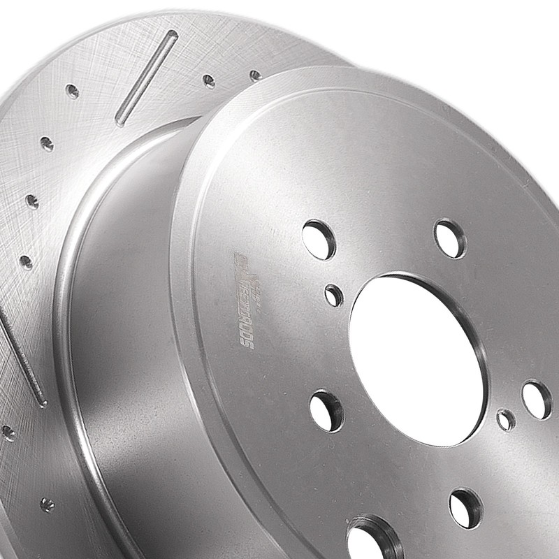Rear Solid Brake Rotors Ceramic Pads for Subaru Outback Legacy 2010-2014 S31509 gallery