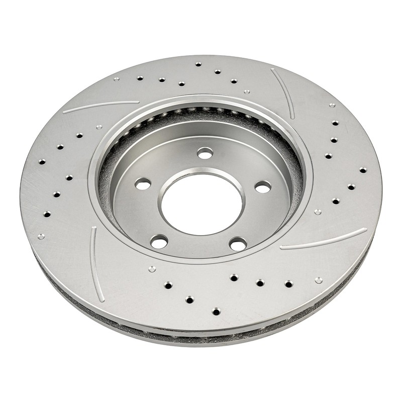 2 PC Front Drilled and Slotted Rotor For 05-07 Ford Escape 08-11 Mercury Mariner gallery