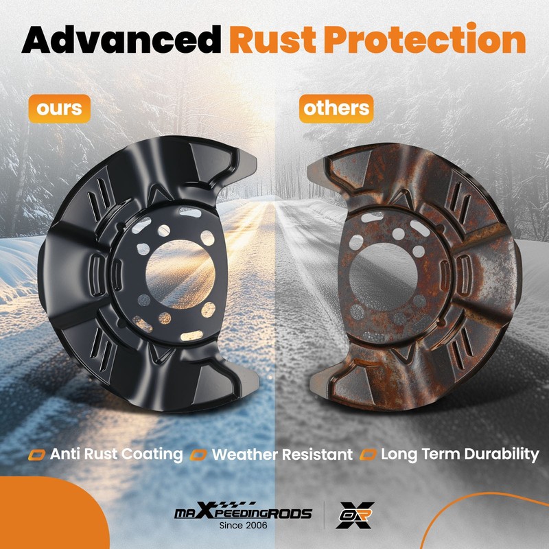 Pair Brake Dust Shield Front Left Right for Subaru Impreza 2008-16 26290AG000 gallery