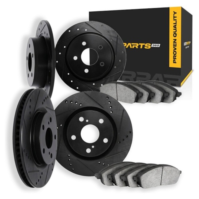 For Hyundai Veloster 2019 2020 2021 Brake Rotor Set – Black
