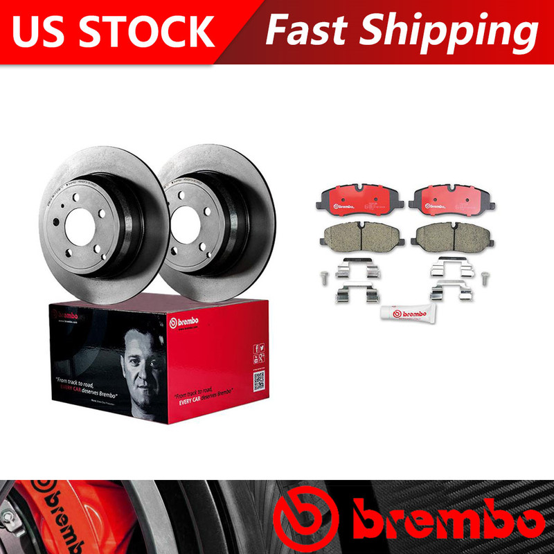 Brembo for 2005-2009 Land Rover LR3 Front Brake Rotors & Ceramic Brake Pads OE