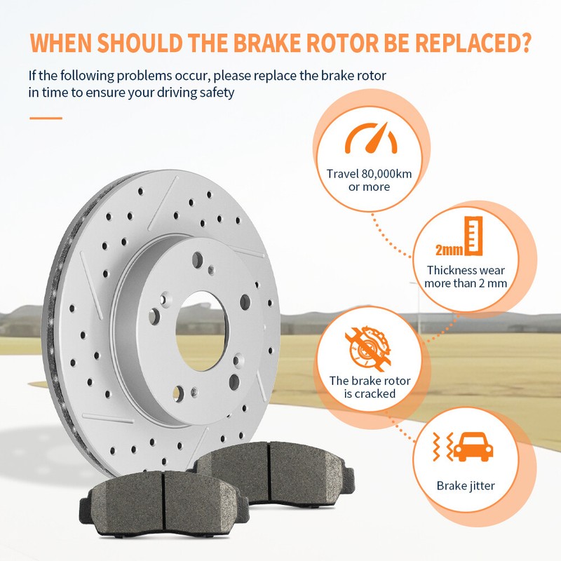 For Ford Explorer Flex Lincoln Mkt 09 - 12 Front Rear Brake Rotors Ceramic Pads gallery