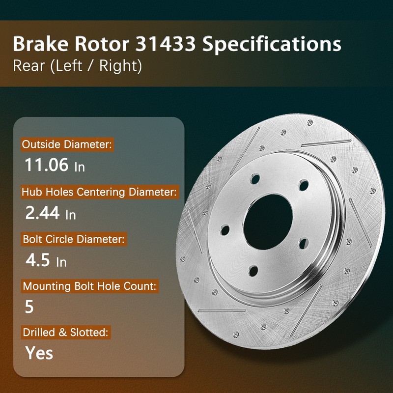 Rear Disc Brake Rotors Solid for Lexus ES350 Toyota Camry Avalon gallery