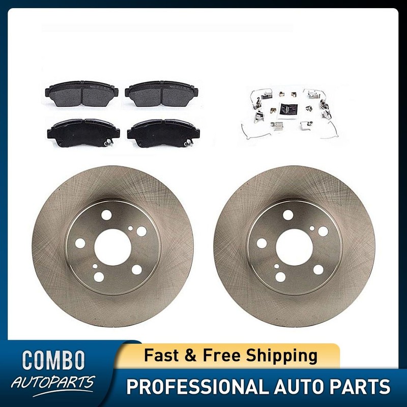 Front Brake Rotors Ceramic Brake Pads for Toyota Celica 1.8L 1994 1995 1996 1997