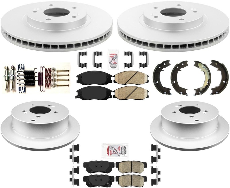 Fits 2001-2006 Hyundai Santa Fe with Optional 293MM Disc Brake Rotors + Pads