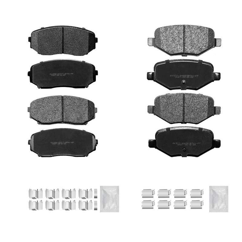 Front & Rear Disc Rotors +Ceramic Brake Pads for 2011-2014 Ford Edge Lincoln MKX gallery