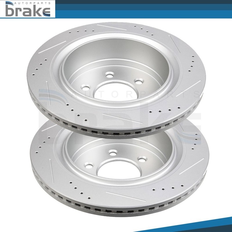 Rear Brake Rotors 6 Lug 348 mm For Ford F-150 Raptor 12 13 14 17 18