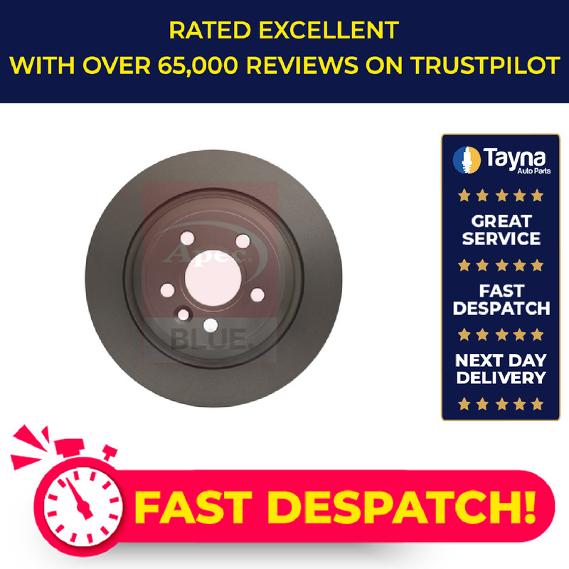 2x Brake Discs Pair Solid fits VOLVO S80 Mk2 3.0 Rear 10 to 16 B6304T4 302mm Set