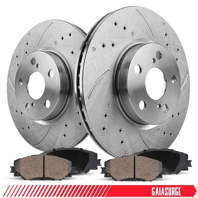 280mm Front Brake Rotors Pads for 1999-2004 2005 2006 Jeep Wrangler TJ Cherokee