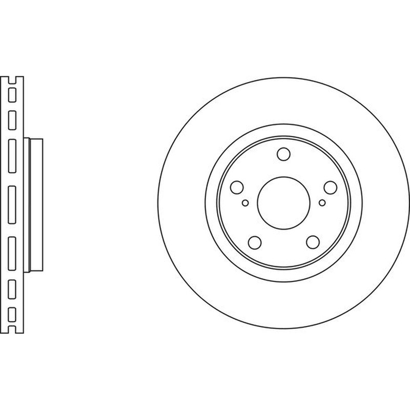 Apec Blue Brake Disc – Front SDK6132 Fits Toyota Auris and Avensis and Verso