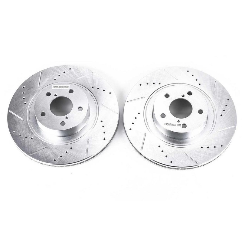 PowerStop Disc Brake Rotor Set DRILLEDSLOTTED ROTOR PAIR Fits Scion FR-S 2013-20