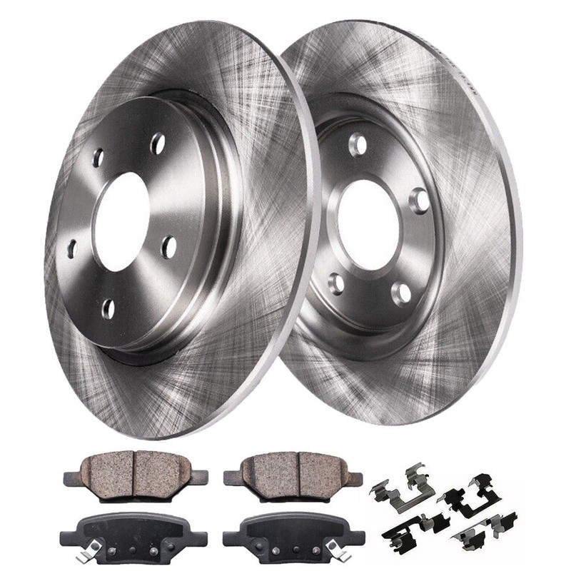 Rear Disc Brakes Rotors and Brake Pads For 2011-13 Chevy Impala 04-08 GRAND PRIX gallery
