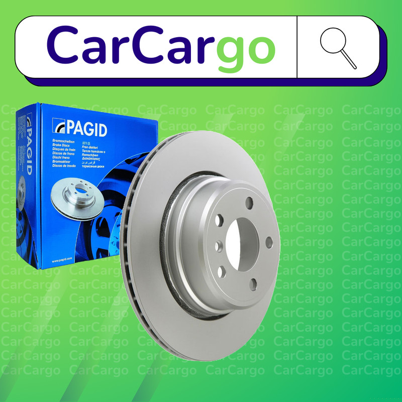 Pagid Vented Rear Brake Discs Pair For BMW X5 4.8is 2004-2006 324 mm