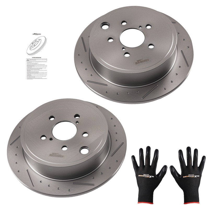 Rear Brake Rotors Pair for Subaru Forester Impreza Legacy Outback WRX BRZ S31509