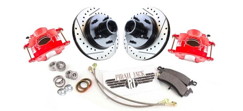 1978-88 G Body Monte Carlo Camaro Red Calipers Front Wheel Kit