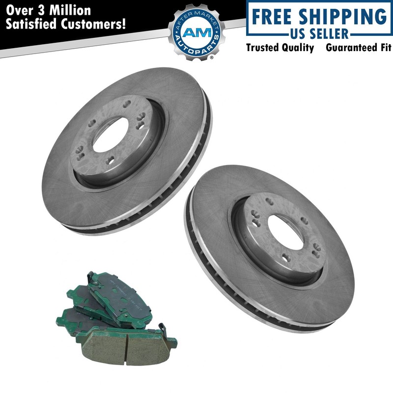 Front Brake Kit Posi Ceramic Pads & Rotor Set for Kia Forte Koup SX