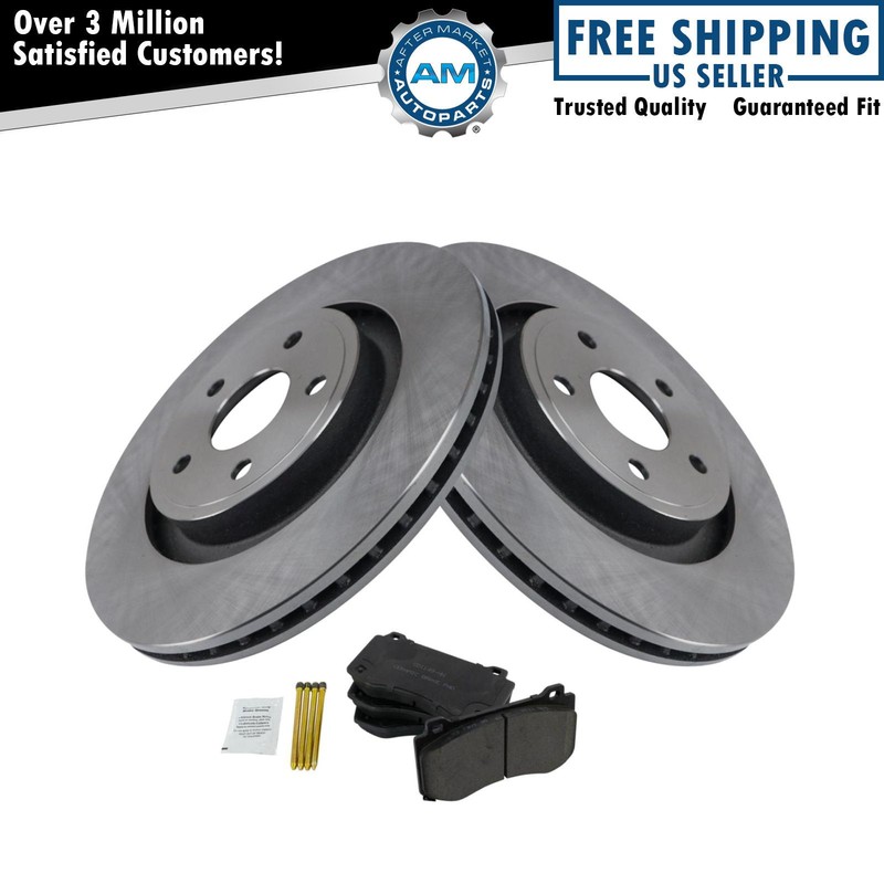 Front Brake Pad & Rotor Kit Fits 2006-2010 Jeep