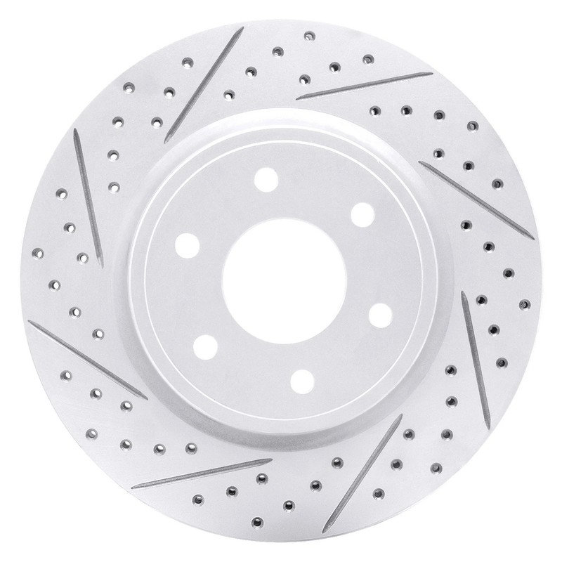 For Nissan Frontier 05-26 DFC Drilled & Slotted Front Driver Side Brake Rotor