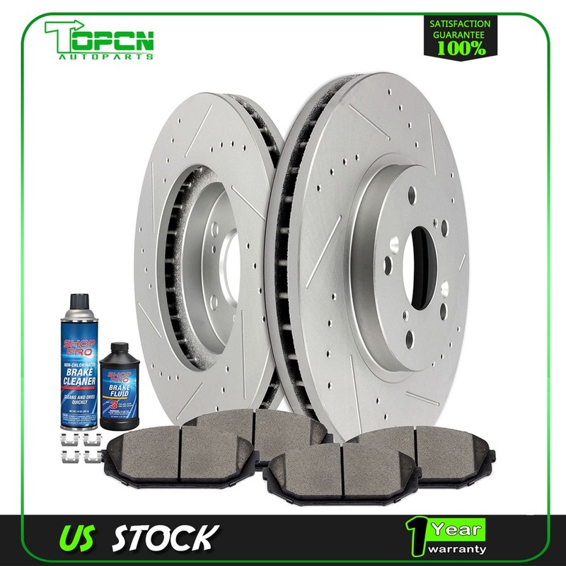 Front Brake Rotors And Ceramic Pads Kit For 2001 - 2002 Mdx 1999 - 2004 Odyssey gallery