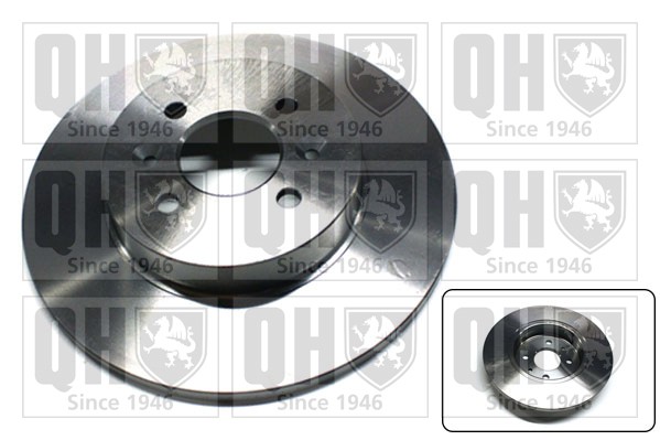 2x Brake Discs Pair Solid Rear 280mm BDC5385 Quinton Hazell Set 7701207227 New gallery