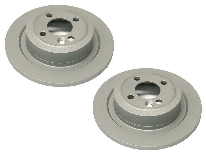 For Mini Cooper R55 R56 R57 R58 JCW Set of Two Rear Brake Disc Rotor Zimmermann