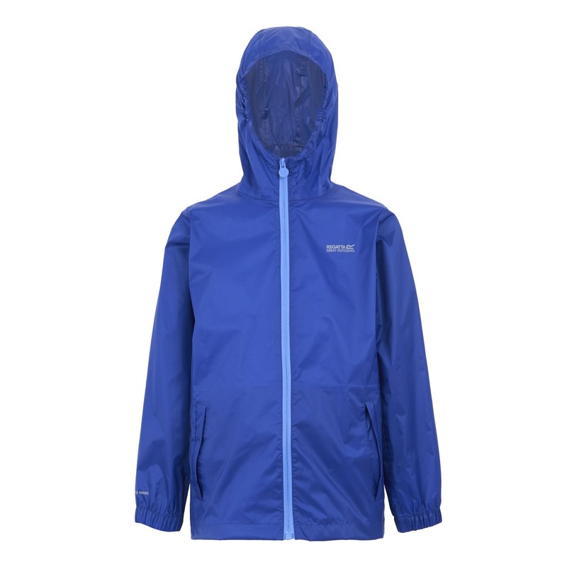 Kids Childrens Pack It Jacket Packable Waterproof Shell, Breathable and Durable