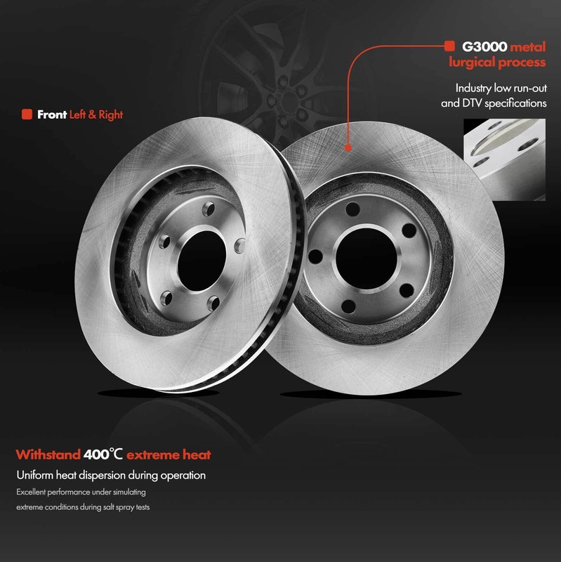 2pcs 302.7mm Front Disc Brake Rotor for Buick LeSabre Chevy Impala Cadillac Olds gallery