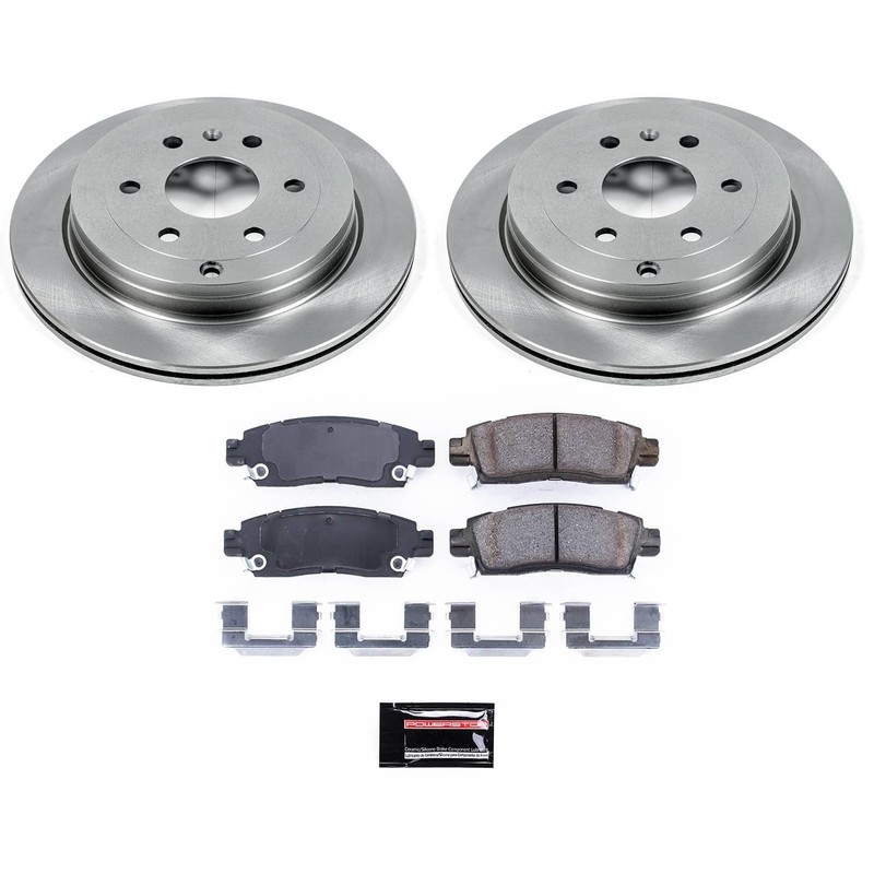 PowerStop KOE5262 OE Stock Replacement Low-Dust Ceramic Brake Pad and Rotor Kit