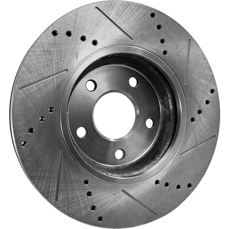 Brake Disc and Pad Kit For 2006-2010 Chevrolet Impala Rear LH RH Cross-drilled gallery