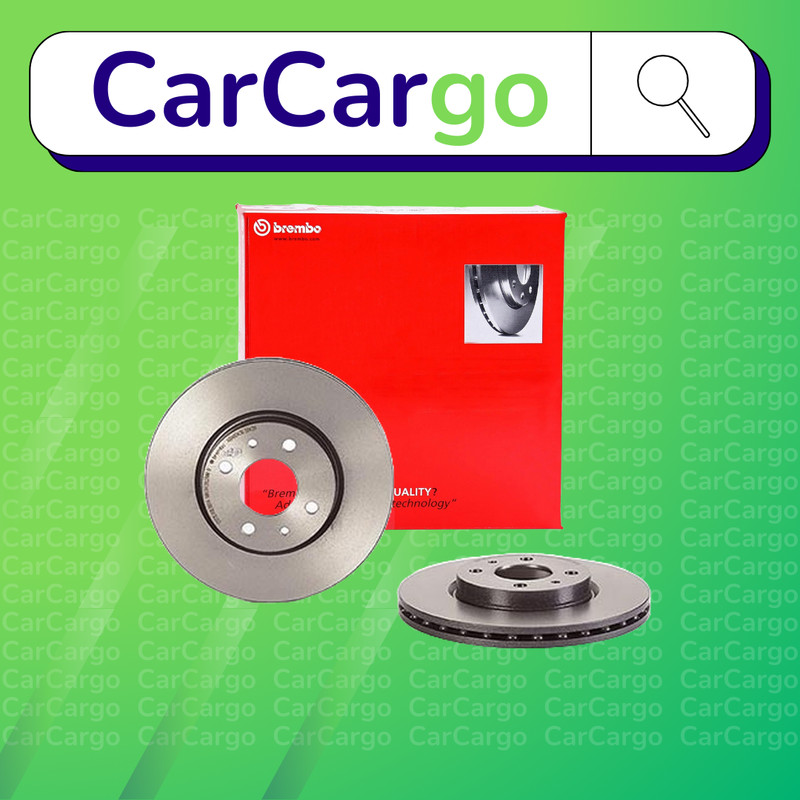 Brembo Vented Front Brake Discs Pair For Fiat Doblo 1.4 2005-2024 257 mm